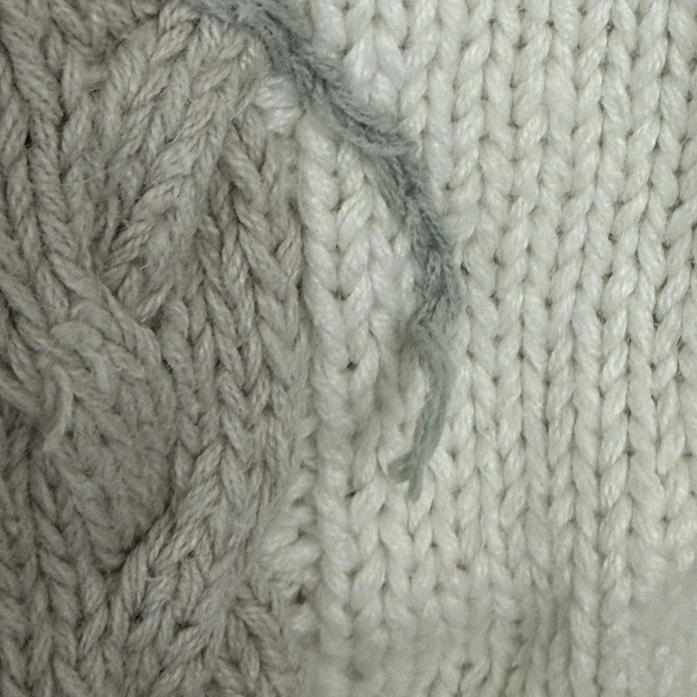 Yarnworks Hand Knit Floral Cable Knit Sweater Medium‎ Cottagecore